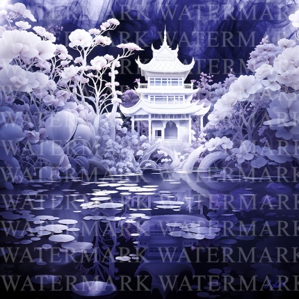 Original 1 Off Digital Art on Chromaluxe Metal HD Quality – Haunted Reflection Smoketsia