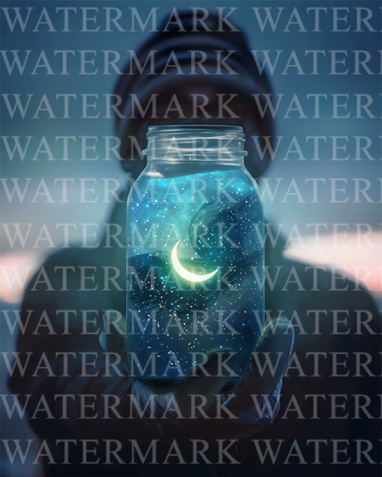 Original 1 Off Digital Art on Chromaluxe Metal HD Quality – The Jar